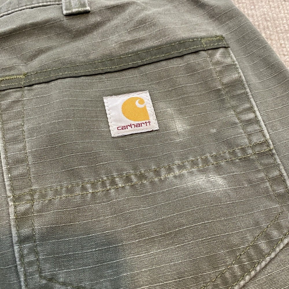 Carhartt Pants Mens 33x30 B342 MOS Ripstop Cargo Double Knee Grunge Distressed - Picture 5 of 12
